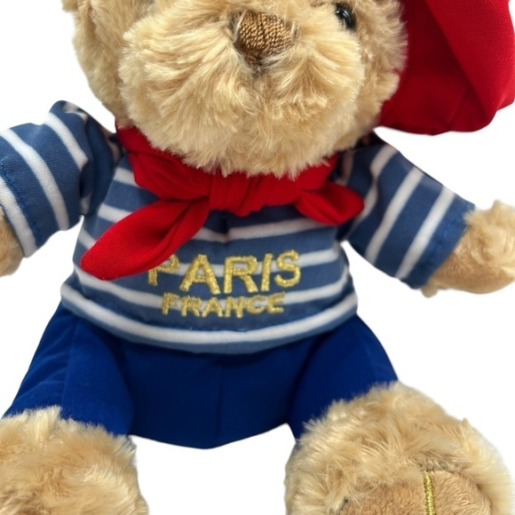 Paris France Bear Keel Toys Augustin Hat Scarf New Tags - Picture 3 of 11